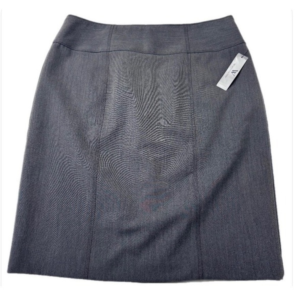 NWT Worthington Pencil‎ Skirt Women 12 Gray Heather Professional Business Casual